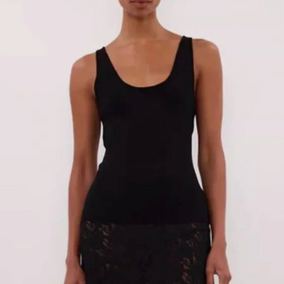 BEST DISSH Troy Sleeveless Knit Tank - Black Noir Causal Quiet Lux - Picture 1 of 8